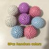 4/8/12 Peças Bolas Reutilizáveis para Lavanderia Limpeza Suave Remove Sujeira Cabelo Amacia Roupas Previne Emaranhamento Durável PVC Cores Misturadas