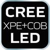 USB Rechargeable Flashlight 300 lm 2 in 1 CREE XPE + COB LED
