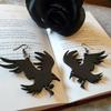 Gothic Crow Earrings Simple Earrings Ear Jewelry Drop Earring Acrylic Material