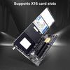 4-Port NVMe Interface PCIe X16 Conversion Card Motherboard Support PCIe X4x4x4x4 Bifurcation U.2 PCIe Adapter with LED Indicator
