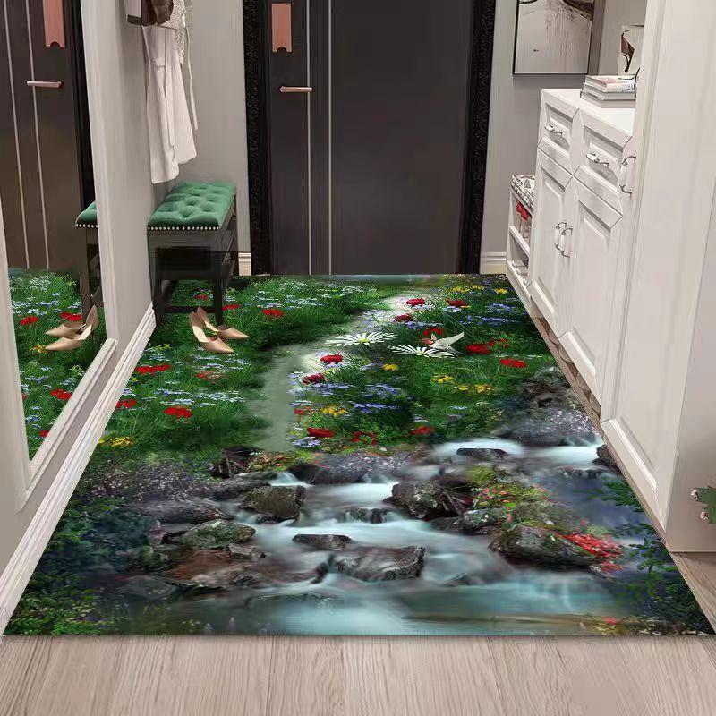 3D Carpet Household Entrance Door Mat Floor Mat Dirt Resistant Anti Slip Wear-resistant Floor Mat