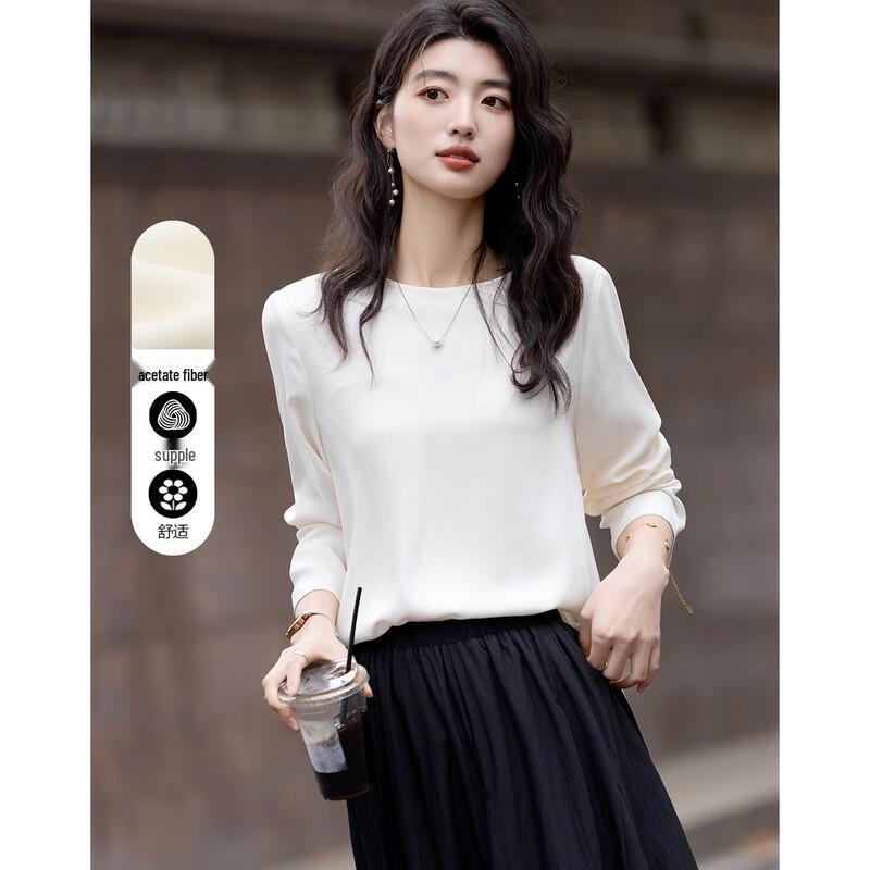 Demana Women s Luxury Acetate Side-Slit Blouse XL