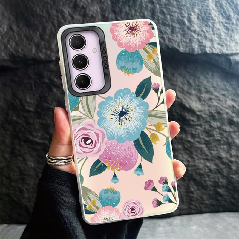 Phone Case For Samsung S24 Ultra S23 Plus S22 S21 S20 FE A55 A54 A53 A35 A34 A32 A25 A24 A15 A14 A13 5G Shockproof Bumper Gradient Aurora Cover