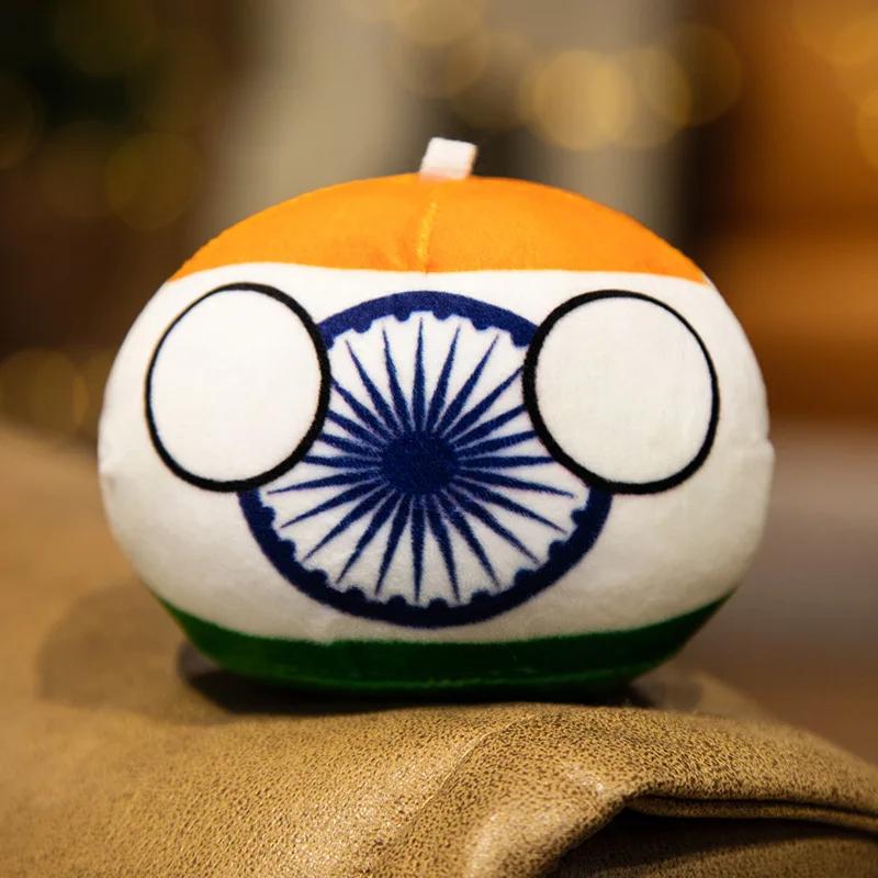 Jucării de pluș Country Ball de 10 cm Polandball Geantă Portofel Pandantiv Country Balls Countryball Păpușă de pluș Jucărie Cadouri de Crăciun pentru copii
