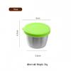 Portable Stainless Steel Sauce Cup with Leak-Proof Silicone Lid - Ideal for Outdoor Salads