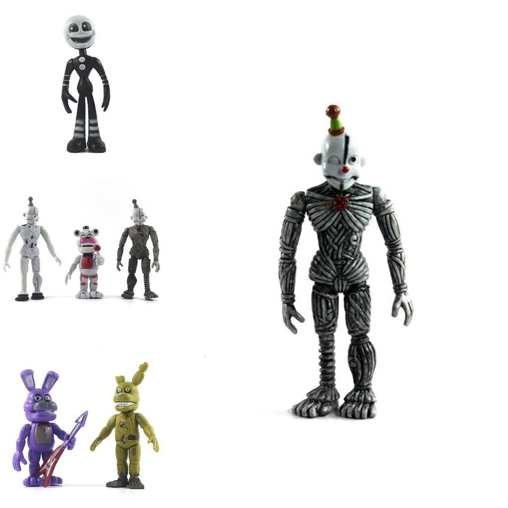 Rozkošná 6dílná sada mini figurek Fnaf Five Nights At Freddy's pro zdobení dortů a jako dárky