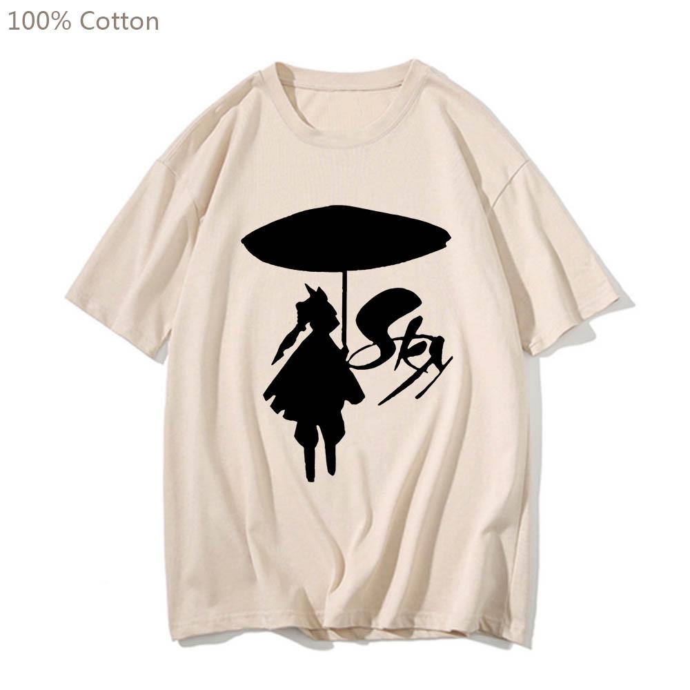 Sky Children of The Light Cute Cartoon Anime T-shirts Harajuku Manga Tshirt Short Sleeve 100% Cotton Tee-shirt Men/women T-shirt