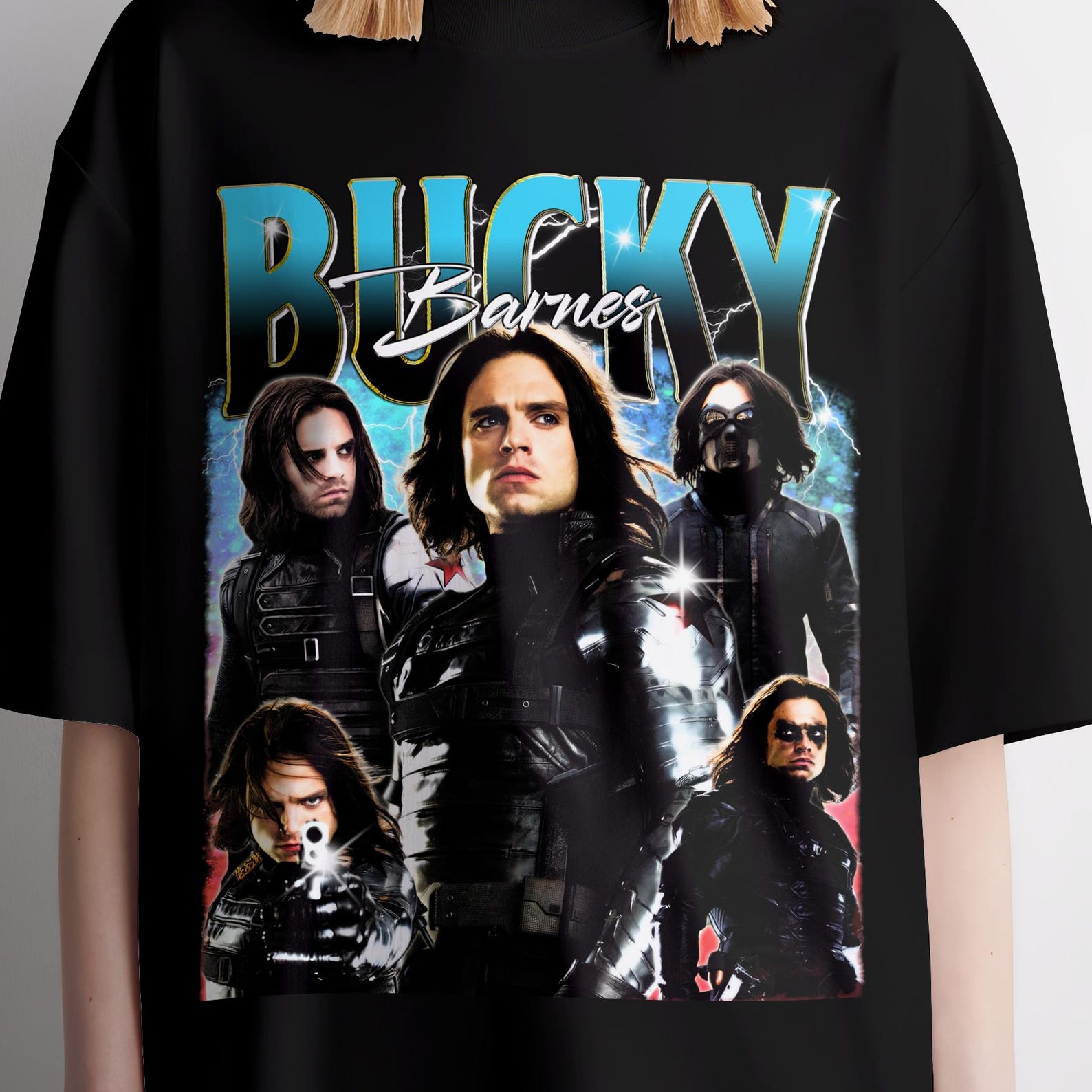 Vintage Bucky Barnes Shirt, DTG Graphic Design S