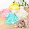 Triangular Pet Corner Toilet Box Easy Pet Toilet Potty Portable Rabbit Litter Box  Dragon Cat