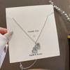 Silver Colors Necklace Single-layer Heart Openable Necklace for Women and Girls Fashion Choker Birthday Presents