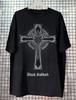 Rare Black Sabbath Gothic Cross Logo Unisex Black T-shirt, Size S-5XL Unisex T-Shirt