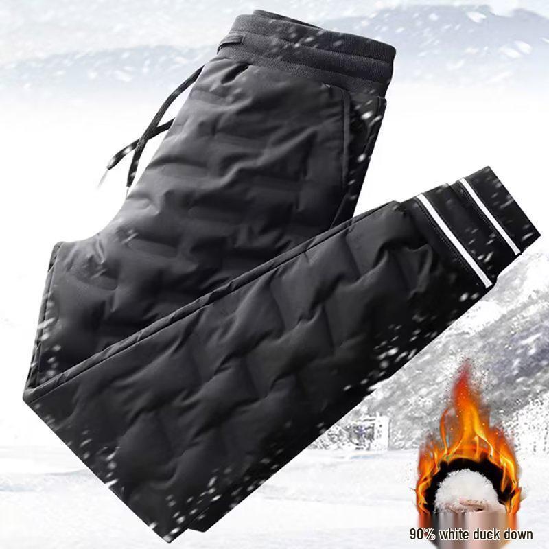 

Мужские зимние водонепроницаемые и снегозащитные модные брюки на вельветовой подкладке 3XL чёрный