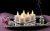 CozierGlow Rechargeable LED Tealight Candles, Set of 6, 3D Moving Flame Reproduction, Perfect for Buddhist Altars and Decorations, Includes Remote