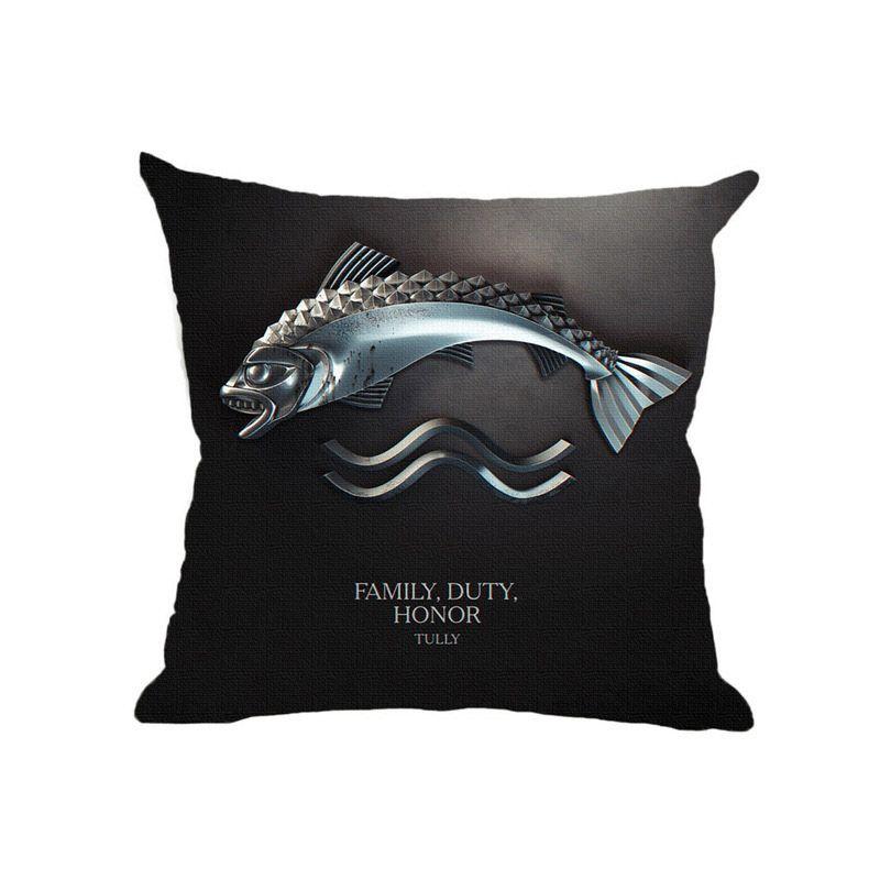Luxurious Game Of Thrones Fire And Blood Throw Pillow Case For Elegant Home Decor