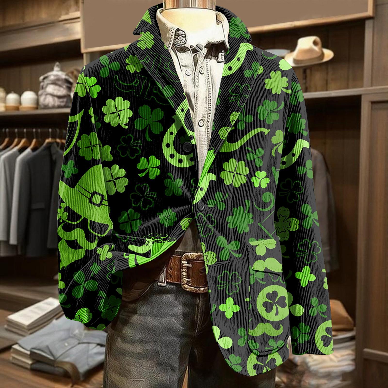 Мужской вельветовый пиджак-кардиган с принтом и карманами, мужской повседневный костюм L