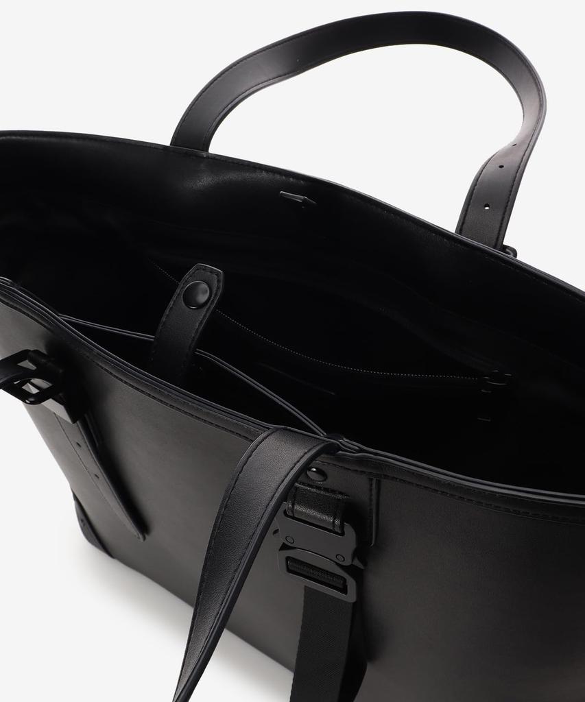 Kings by Samantha Thavasa Men's Lightweight Synthetic Leather Tote Bag with Jacket Hanging Attachment, Large Capacity, Business Style,