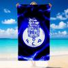 Quick Dry Beach Towel Porto Pattern, Lightweight Absorbent Towel for Pool Beach Vacation Use