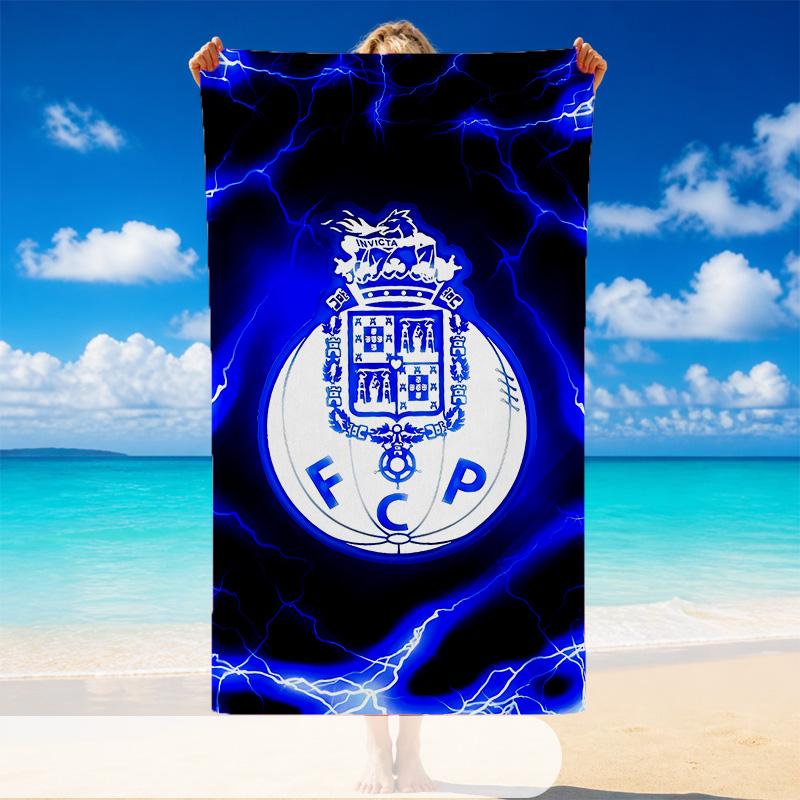 Quick Dry Beach Towel Porto Pattern, Lightweight Absorbent Towel for Pool Beach Vacation Use