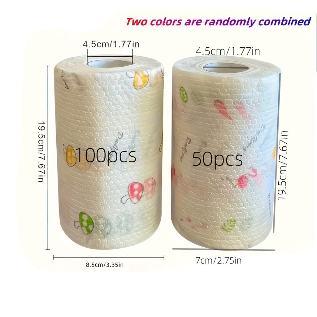 Disposable Household Kitchen Cleaning Paper, Dry and Wet Toilet Paper, Dishwashing Cloth, Oil Absorbing and Absorbent Paper