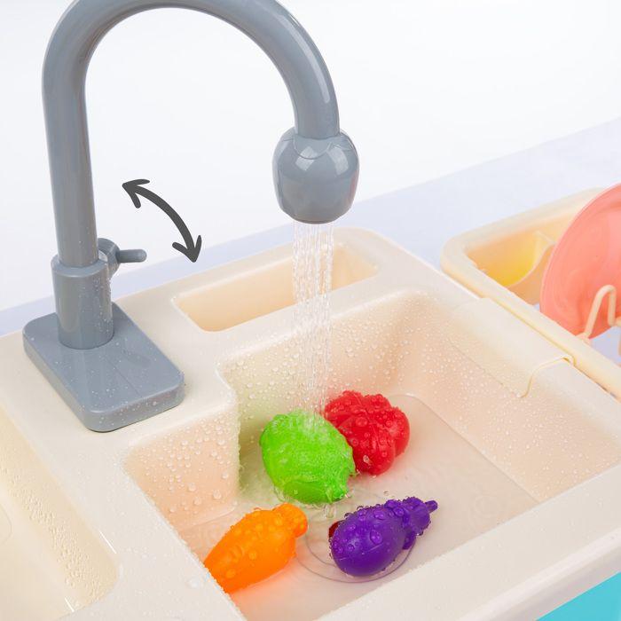 Évier de jeu pour enfants - KINDERPLAY - KP9904 - Robinet à eau - Accessoires inclus - 1,5 L