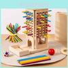 Wooden Stick Trishape Educational Game For Kids With Color Recognition And Parentchild Interaction
