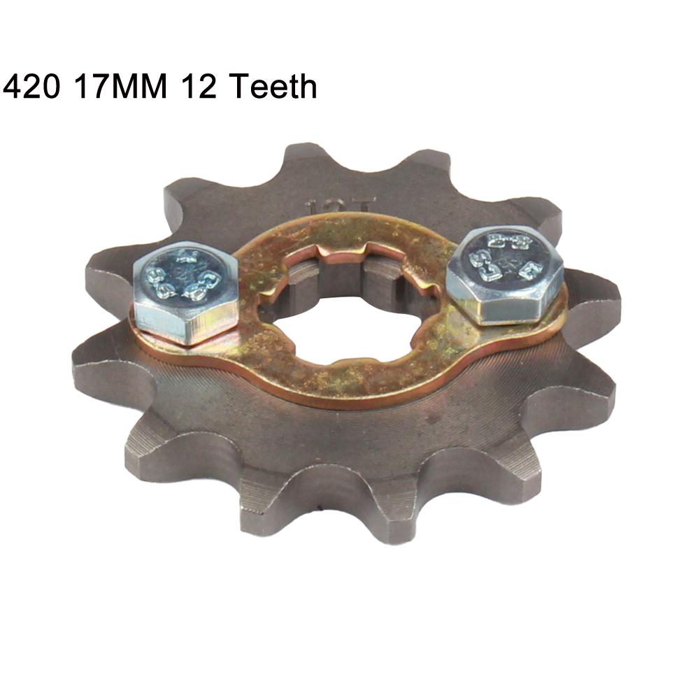 420 420H Chain 17mm 10 -19 Teeth Front Engine Sprockets For Taotao Kayo BSE Xmotos Apollo SSR 110 125cc Dirt Pit Bike ATV Quad