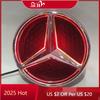 Lkurz6 2025 Hot Car Front Grilled Star Emblem LED Illuminated Logo White Blue Red Light for Mercedes Benz W204 GLK220 GLK300 GLK350 GLK