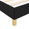 Vidaxl Bed Frame Without Mattress, Black, 140X190 Cm, Upholstered