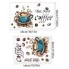 Creative Coffee Cup Motif Vinyl Decal for Indoor Wall Application In Residential and Light Commercial Settings