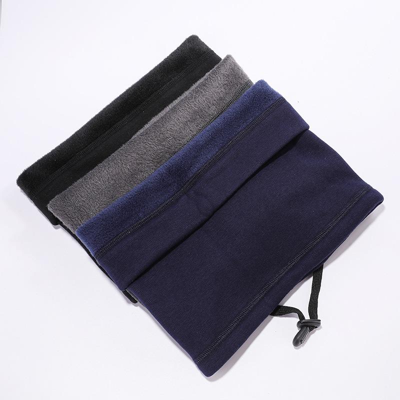 Winter velvet scarf outdoor rider windproof mask hat thickened pullover pure cotton warm neck cover