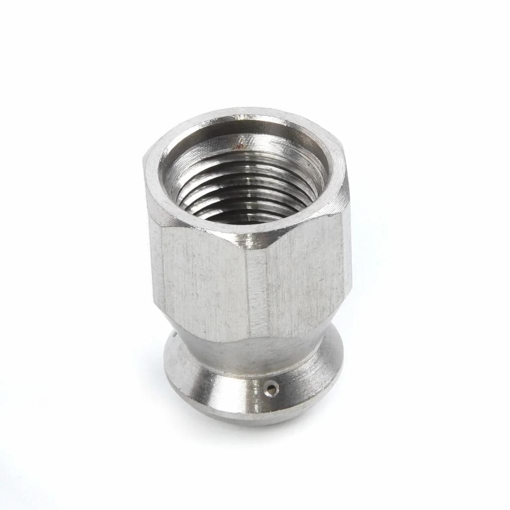 Sewer Cleaning Nozzle Drain Set Washer Female Nozzle Jet 1 Forward 3 Rear 1pcs Stainless Steel Cleaning New Useful