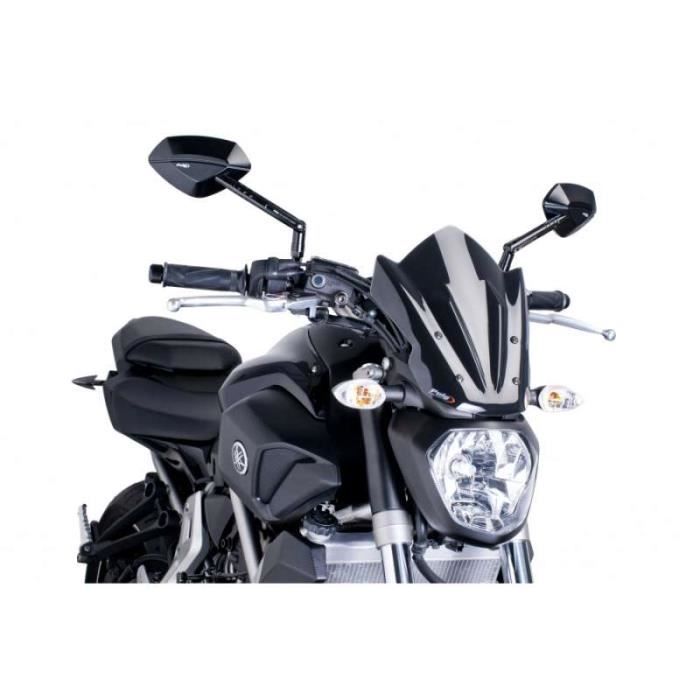Pare-brise - Puig - NAKED NEW GENERATION (7015) - Yamaha MT-07 - 30cm - Noir, fumé, bleu, rouge