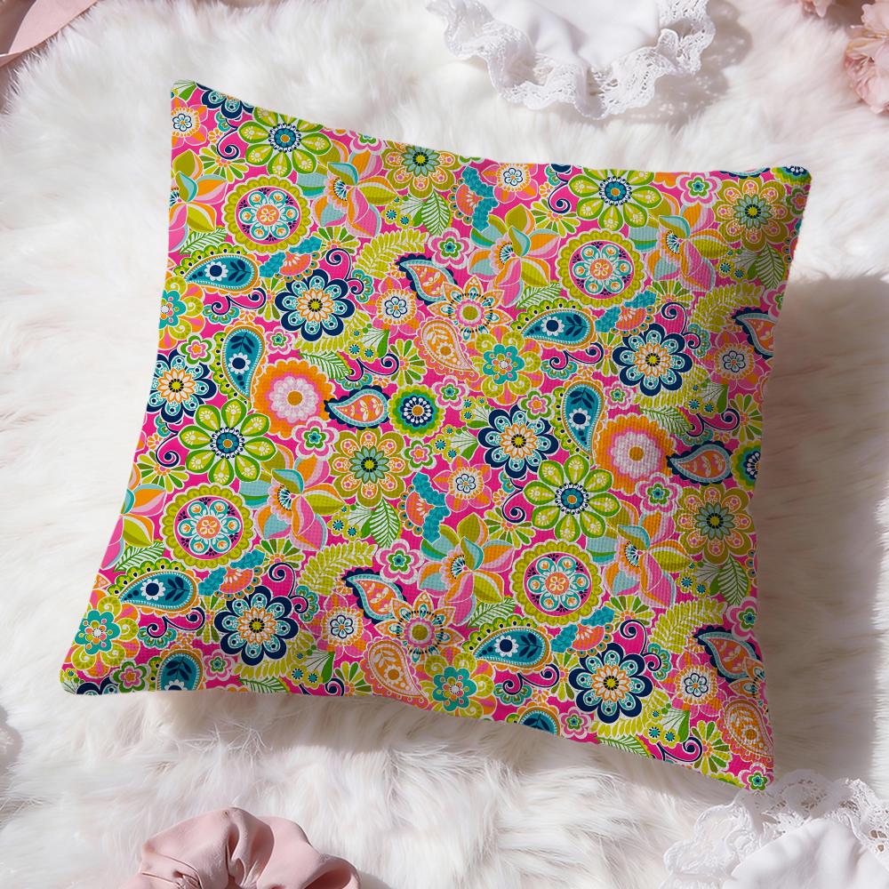 Artistic Background Patterns Cushion Cover Premium Comfort Reversible Pillow Cove Two In One Design for Any Room Car Interior