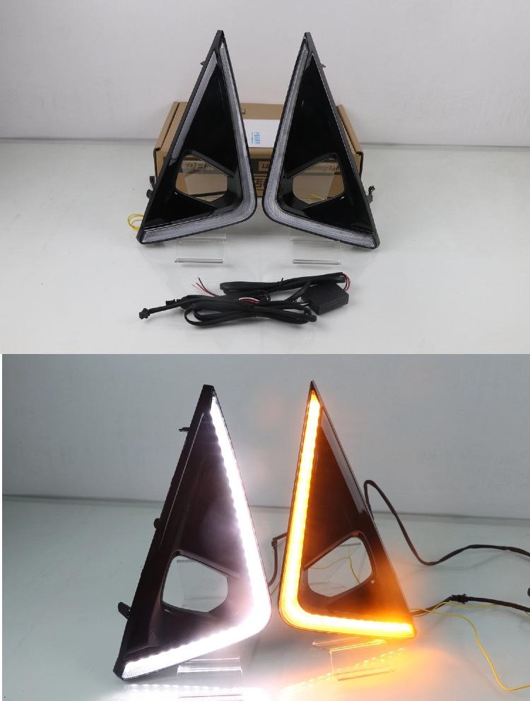 Front Bumper LED Daytime Running Lights for 2019-2021 Toyota Alphard