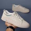 Autumn New Men's Shoes Sports and Leisure Men's Leather Shoes Board Shoes Fashion White Shoes