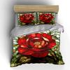 "Floral Stained Glass Decor Set" Soft Comfortable Duvet Cover Bedding Set Included 1*Duvet Cover & 2*Pillowcases gift