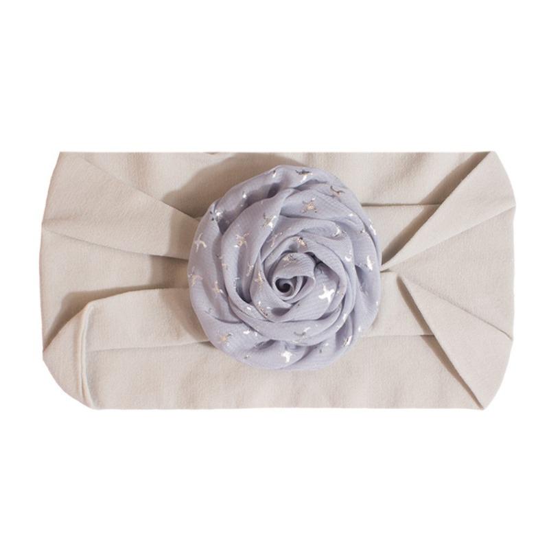 New baby nylon headscarf cute solid color baby fontanelle elastic headband comfortable children's hair accessories