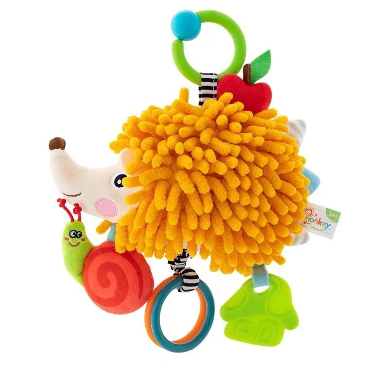 Baby Bed Hanging Rattle Drawstring Baby Toys Baby Rattle Stroller Toy Bebe Educational Toys Hand Grip Animal Music Sounding Toy
