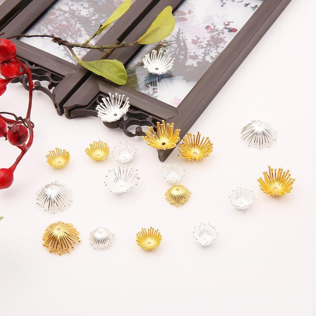 1Pcs Flower Stamen Shape Casting Copper Accessories For Jewelry Making DIY Charm Decoration