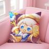 Fashion Cute C-Cookie Run Kingdom Icons Cushion Cover Pillow Case Soft Friendly Fabric & Concealed Zipper