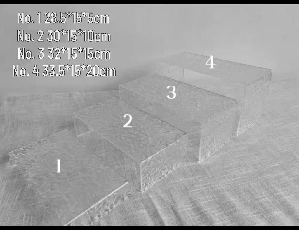 Blue Acrylic Dessert Table Display Stand for Tea Break & Birthday Ornaments