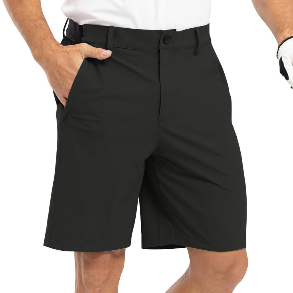 Herren Business Casual Golfer-Shorts Stretch Leichtgewichtige Sportshorts mit Taschen für Arbeit und Aktivitäten im Freien