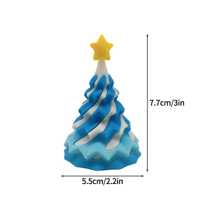 3D Printed Christmas Tree Christams Decoration Desk Ornament 3D Printed Figure Christams Gift for Guestd Home Decorations