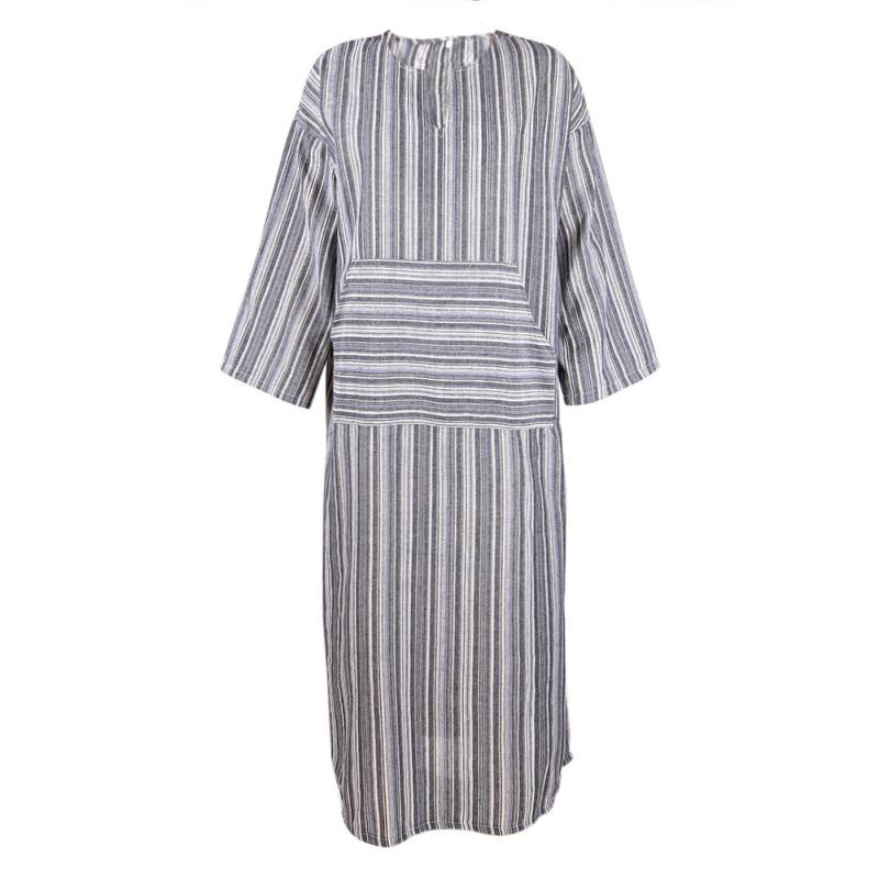 

Повседневное женское платье с рукавами, ниже колена L