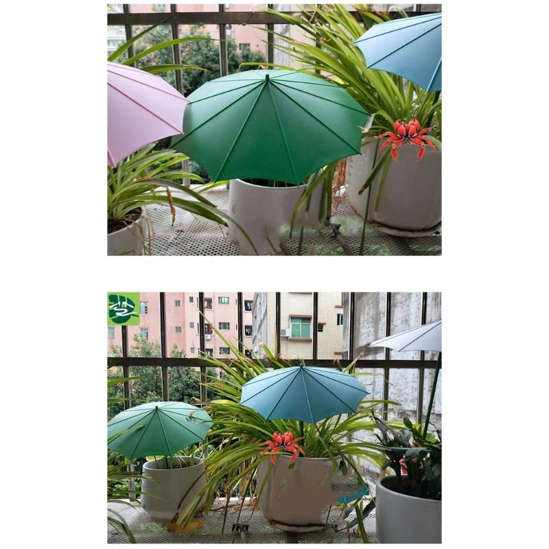 Plant Umbrella For Outdoor Plant Adjustable Sunshade for Garden Rainproof Umbrella Outdoor Ground Umbrella Garden Bed