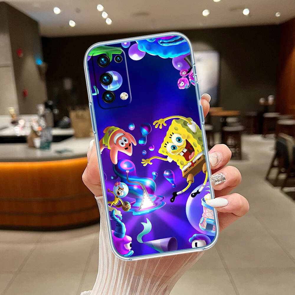 SpongeBob Case for Motorola G10 G20 G04 E30 E40 E22 E20 E13 E15 G22 G23 G05 G75 G35 G55 E22S E7 G6 G7 G8 G9 Plus Power Play