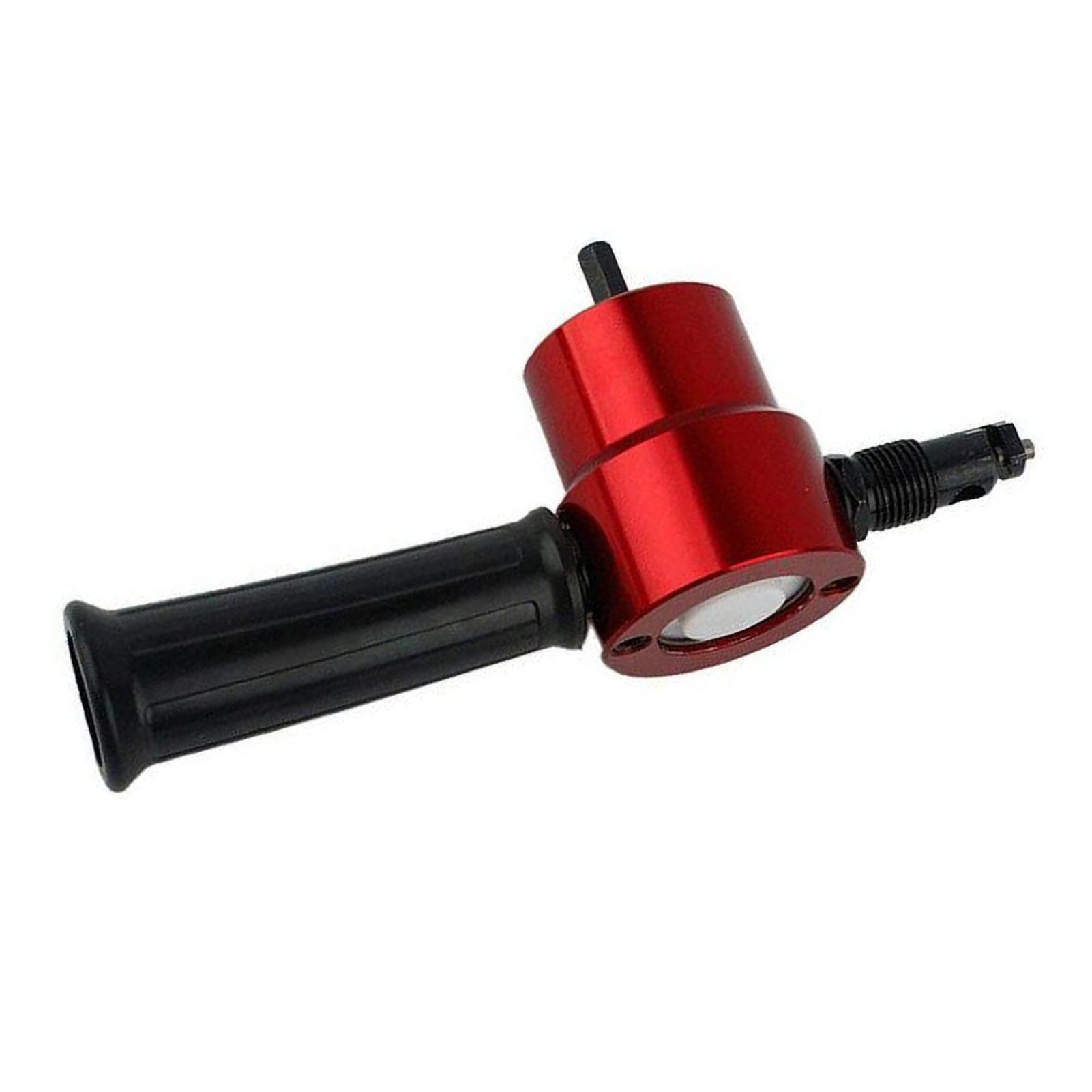 

Sheet Metal Nibbler Cutter Double headed Sheet Cutter Nibbler Drill Attachment for Straight Curve and Circle Cutting красный