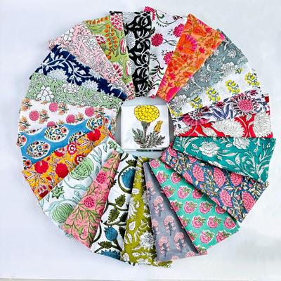 Pack of 10 Assorted Mix and Match Floral Napkins Custom Hand Block Floral 100% Cotton Cloth Napkins Dining Napkins Christmas Thanksgiving