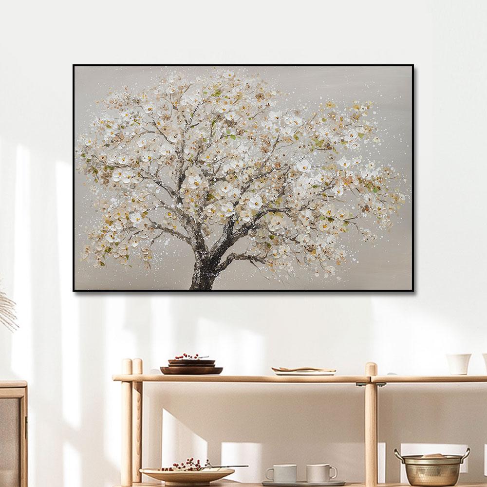 Kwiat wiśni druk cyfrowy obraz olejny kreatywna dekoracja domu na płótnie malarstwo ścienne obraz Cuadros dekoracja ścienna w tle