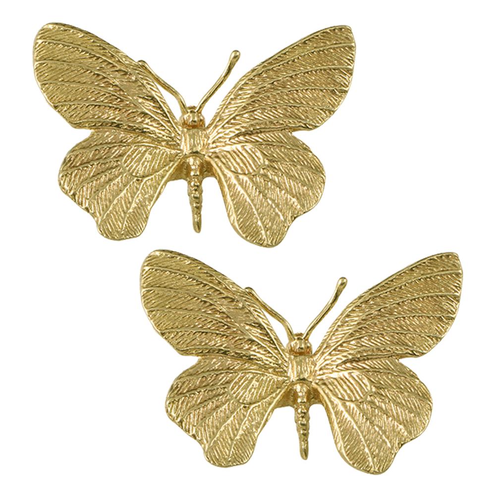 

2pcs Dragonfly & Butterfly Shape Brass Door Knobs Furniture Cupboard Drawer Pulls Dresser Wardrobe Kitchen Cabinet Handles